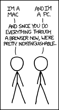 Mac vs PC vs Browser (xkcd.com)